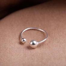 Женское кольцо SMJEL, классическое кольцо с двумя большими и маленькими шариками, регулируемое кольцо для подарка на день рождения 2024 - купить недорого