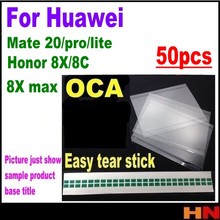 50pcs atacado OCA Adesivo Óptico Claro para Huawei honor 8X 8C companheiro 20 pro lite max Cola Toque De Vidro lente Filme rasgo fácil 2024 - compre barato