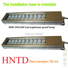 HNTD 60W 24V/36V Condensing type  LED metal lathe machine explosion-proof light IP67 Waterproof CNC machine work tool lamp 2024 - buy cheap