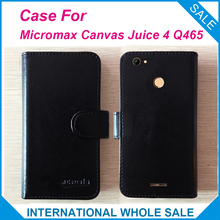 Hot!! Micromax Canvas Juice 4 Q465 Case, 6 Colors High Quality Leather Exclusive Case For Micromax Canvas Juice 4 Q465 Tracking 2024 - buy cheap