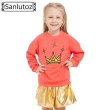Sanluschap-conjunto de roupas infantil para inverno, 2016, roupas esportivas para crianças pequenas, camisetas + saias 2024 - compre barato