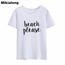 Mikialong 2018 Harajuku Fashion T-shirt Women 100% Cotton T Shirt Korean New Style Black White Pink Summer Top Tee Shirt Femme 2024 - buy cheap