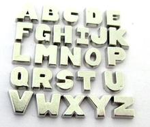 130PCS/lot Solid Silver Color Alphabet Letter 26 A - Z Alloy Floating Locket Charms Fit For Glass Memory Locket DIY Jewelrys 2024 - buy cheap