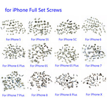 1 Set Silver Screws Full Screw Set for iPhone 4 4S 5C 5S 5G 6G 6s 6 7 7P 8 8 plus X Repair bolt Complete Kit Replacement Parts 2024 - buy cheap