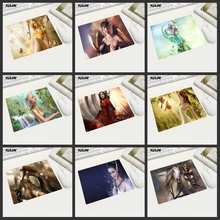 XGZ Fashion Fantasy Girl Anime Mouse Pad Rubber Rectangular Slip Small Size Home Office PC Laptop Game Keyboard MousePad Mats 2024 - buy cheap