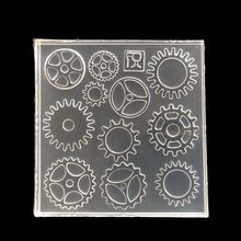 Retro DIY Gear Wheel Pendant Silicone Mold UV Resin Mold Jewelry Tools Art Craft 2024 - buy cheap