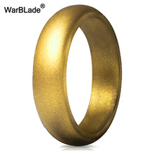 New Food Grade FDA Silicone Finger Ring 5.7mm Hypoallergenic Crossfit Flexible Gold Rubber Ring For Men Women Wedding Jewelry 2024 - buy cheap