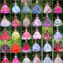 5 Pcs 1/6 Fashion Doll Clothes DIY Girl Playhouse Toys Gifts Dresses Grows Outfit for 30cm doll Handmade dress for barbie 2024 - buy cheap