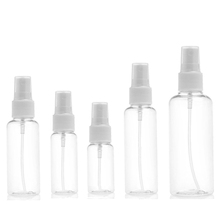 Botella vacía de plástico transparente para Perfume, envase rellenable para viaje, 10ml, 30ml, 50ml, 60ml, 100ml, 50 Uds. 2024 - compra barato