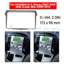 Painel estéreo para instalação de painel, 2 din, rádio fascia, adaptador, cd, gps, dvd, para hyundai starex 2011-2019 2024 - compre barato