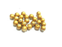 (Choose Size First) 6mm/8mm/10mm/12mm/14mm/16mm/18mm/20mm/23mm/25mm/Matte-Gold Acrylic Imitation Pearl Beads 2024 - buy cheap