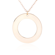 Gold Silver Color Hollow Circle Design Pendant Necklace Femme Jewelry Vintage Long Chains Necklace For Women Christmas Gift 2024 - buy cheap