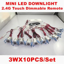 10pcs/set Dimmable 3W Mini LED Cabinet Light AC110V 220V 240V Mini LED Spot Downlight Include LED Drive Ceiling Lamp Mini Light 2024 - buy cheap