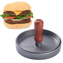 Prensa de hamburguesas de aluminio, fabricante de hamburguesas para hamburguesas rellenas, deslizadores Pound y hamburguesas, molde antiadherente para hamburguesas, accesorios para parrilla de barbacoa 2024 - compra barato