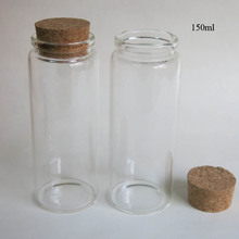 360 x 150ml Empty Glass Bottle with Cork 5oz Wishing Cork Stoppered Bottle Glass Jar used for Storage Craft Glass Container 2024 - buy cheap