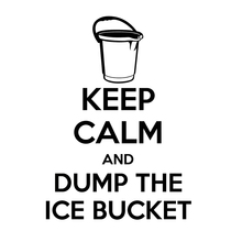 Keep Calm And Dump Ice Bucket Stickers Challenge Car Window Fun Vinyl Packaging Personality Decals 2024 - buy cheap