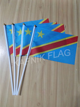KAFNIK, 10/20/50/100 pcs Da República Democrática do Congo Bandeira Mão acenando Bandeira transporte livre 2024 - compre barato