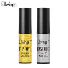 Ellwings Top Base Coat Gel Varnishes Foundation UV Gel Nail Polish Nail Primer Gel Lacquer Top Base Coat Varnish Gel for Nails 2024 - buy cheap