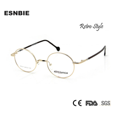 ESNBIE Retro Design Men Small Round Eyeglasses Women Myopia Glasses Vintage Spectacle Frames in Plain Lens oculos de grau 2024 - buy cheap