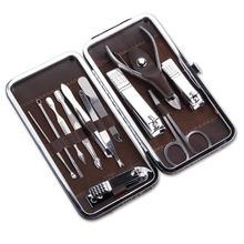 12pcs Manicure Tools for Nails Stainless Steel Nail Clipper Cutter Set and kit Pedicure Scissor Tweezer Knife Ear Pick Toe 2024 - buy cheap