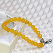 Wholesale price 6mm natural yellow stone jasper jade strand bracelets women high grade round beads jewelry making 7.5inch B1963 2024 - купить недорого