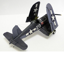 Papercraft American F4U-1A Pirate Carrier Fighter Paper Model At 1:33 Aircraft Model Army Mansion DIY 2024 - buy cheap