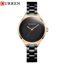 CURREN-Reloj de acero inoxidable para hombre y mujer, pulsera de cuarzo, diseño creativo, femenino 2024 - compra barato