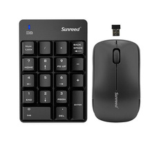 Цифровая клавиатура и мышь, беспроводная мини USB клавиатура и мышь 2,4G для ноутбука, настольного компьютера 2024 - купить недорого