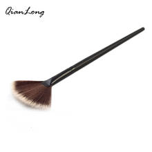 Soft Large Fan Shape Makeup Brush Foundation Blush Blusher Highlighter Powder Cosmetic Dust Cleaning Pro Party Tools 2024 - buy cheap