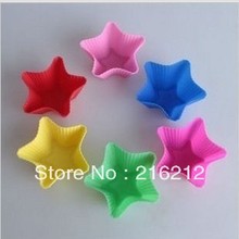 Molde de silicona en forma de estrella para magdalenas, caja para hornear, bandeja para hornear, Jumbo, 4,4 cm 2024 - compra barato