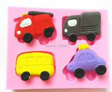 Design 570 Car, Bus, Taxi, Silicone  Mold, Sugar Mold,3D Fondant Mold,Chocolate Mold,Cake Decoration 2024 - buy cheap
