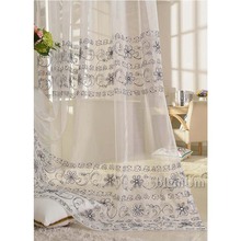 Embroidered Sheer Curtains for Living Room/Bedroom/Hotel Luxury Window Treatment Customized Finished Tulle Voile 2024 - buy cheap