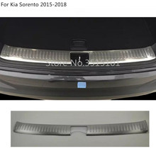 Stainless Steel inner Rear back Bumper trim plate Trunk frame threshold molding hoods 1pcs For Kia Sorento 2015 2016 2017 2024 - buy cheap