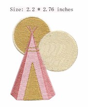 Remendo bordado granário 2.2 "largura/círculo/e trigo/ornamento 2024 - compre barato