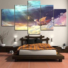 Pintura de arte para parede, pôster modular, animação, imagens de uma peça, tela hd impressa, desenho animado, decoração de casa, sala de estar, quadro 2024 - compre barato