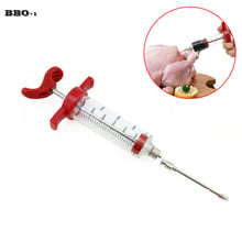 1 PC Cooking Injector Black Syringe Marinade Injector Meat Poultry Flavor Injector Cooking Meat Turkey Fish  BBQ Grilling Tool 2024 - buy cheap