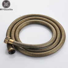 Antique Brass 59"Hand Shower Hose Replacement Flexible Shower Spray Hose Flexible Shower Faucet Pipe 2024 - buy cheap