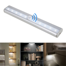PIR Motion Sensor LED Under Cabinet Light Auto On/Off  6/10 LEDs for Kitchen Bedroom Armario Closet Wardrobe Night Light 2024 - buy cheap