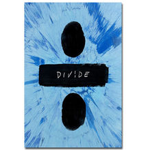 Sheeran-Póster Artístico de seda Pop-Silk, forma de álbum dividido, decoración de pared, regalo 2024 - compra barato