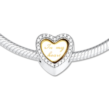 Real 925 Sterling Silver Shine In My Heart Charm Fits Pandora Bracelet Beads Women Jewelry DIY Making berloques prata 925 2024 - buy cheap