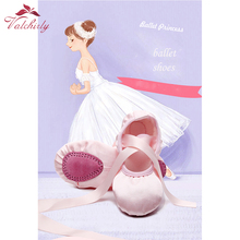 Sapatos de bailarina para meninas, chinelos de dança de alta qualidade para bailarina e prática de balé 2024 - compre barato