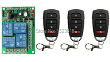 Controle remoto 12v 10a 4ch + 1 receptor, interruptor sem fio de 315 mhz 433 mhz, controle de rádio telescópico