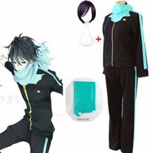 Anime Noragami Yato Cosplay Wig and Costume Halloween Party Free Shipping (Jackets Pants Scarf Wig) High Quality Set of Sportswe 2024 - buy cheap