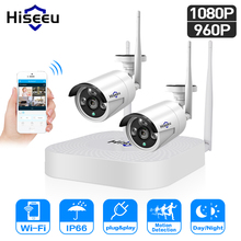 Hiseeu 4CH 960P/1080P Wireless CCTV camera System wifi 2pcs 1.3MP 2MP waterproof IP camera outdoor security kit cctv extendable 2024 - buy cheap
