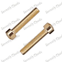 12 Pcs Gold Electric Guitar Humbucker Pickup Polepiece Screws For LP GB Style Guitar Pickup Cover Replacement 2024 - buy cheap