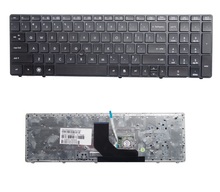 Ssea teclado preto para hp, teclado para elitebook 8560p 8570p 8560b 6560b 65b 65b 6570b sem pontas 2024 - compre barato