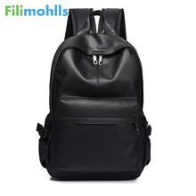 Mochila masculina de couro s1733, mochila para adolescentes com design de luxo 2024 - compre barato