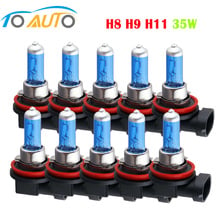 10pcs H8 Halogen Bulbs 12V 35W Car Headlight 5000k Auto Headlamp H8 Halogen Lights 2024 - buy cheap