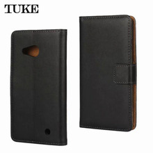 TUKE  Genuine Leather Case for Nokia Lumia 550 Flip Cover for Microsoft Lumia 550 Leather Cover Flip Wallet Case with Stand 2024 - buy cheap