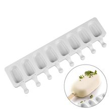 1Pc New Ice Cream Mold 8 Cavity Ice Cube Maker Silicone Thick Material DIY Mold Ice Cube Moulds Dessert Molds Tray With Popsicle 2024 - buy cheap